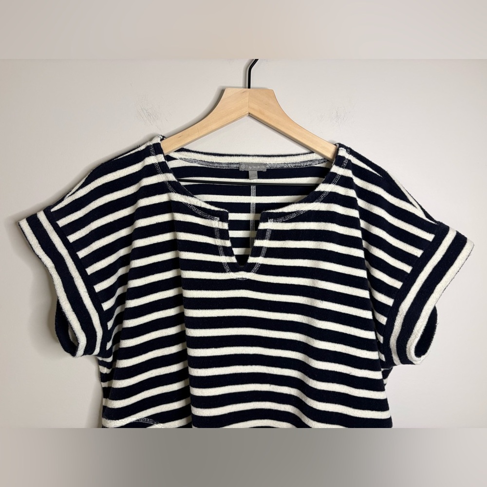 Women’s T By Talbots Split Neck Drawstring Waist … - image 3